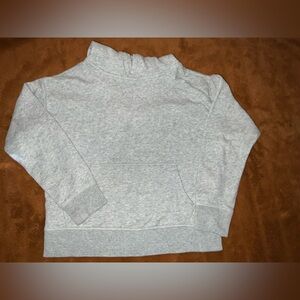Cozy GAP Gray Hooded Sweatshirt with embroidered logo and pocket‎  size M (8-10)